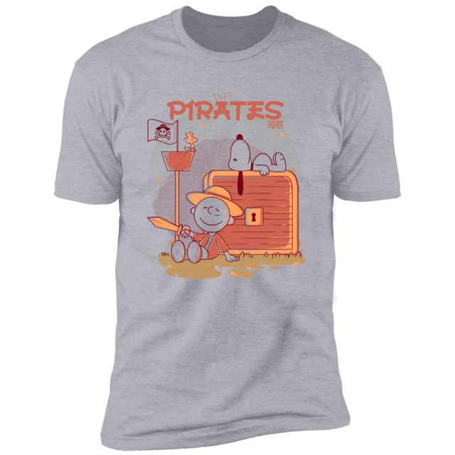 T-Shirts Heather Grey / S Cute Pirates Men's Premium T-Shirt