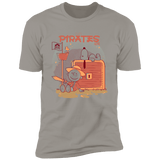 T-Shirts Light Grey / S Cute Pirates Men's Premium T-Shirt