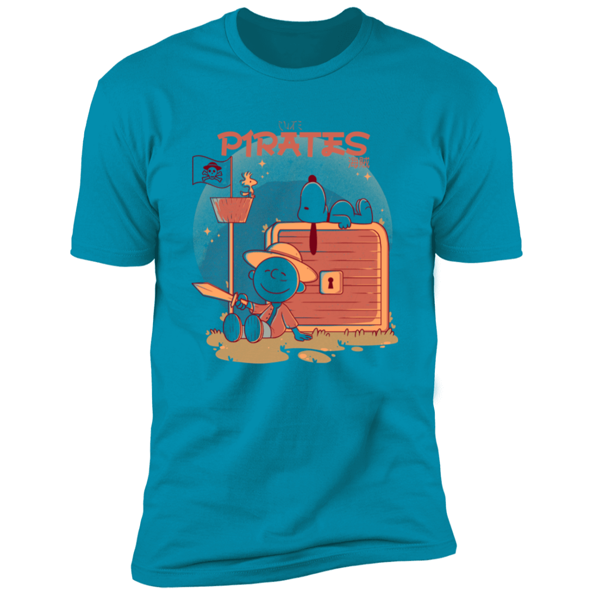 T-Shirts Turquoise / S Cute Pirates Men's Premium T-Shirt