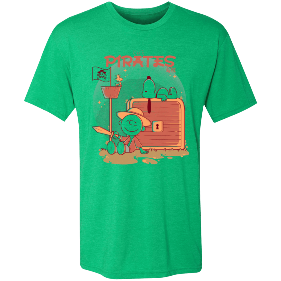 T-Shirts Envy / S Cute Pirates Men's Triblend T-Shirt