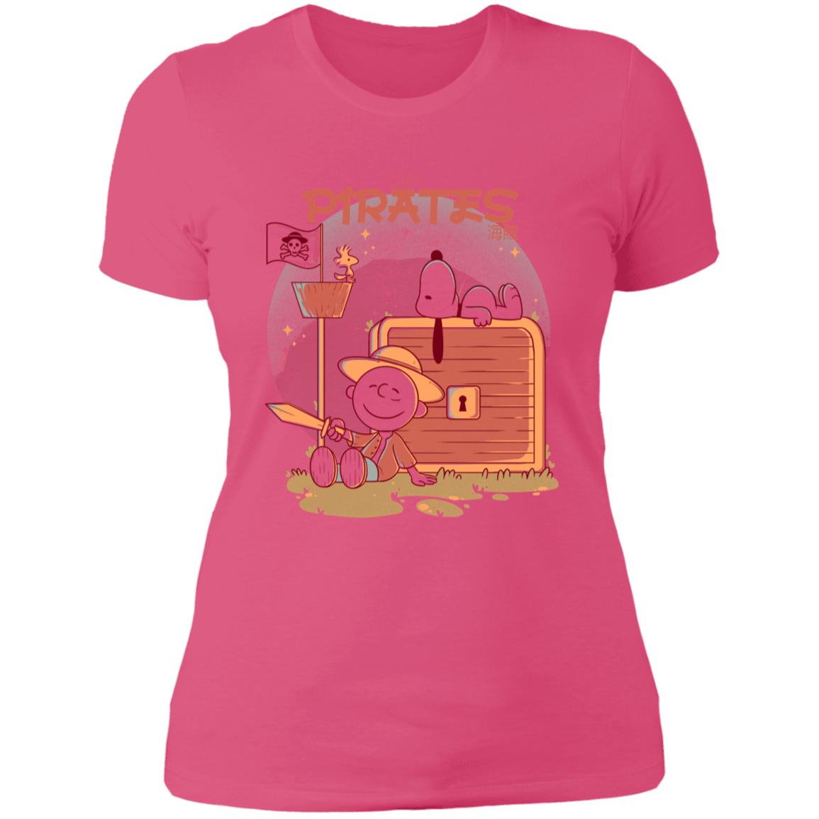 T-Shirts Hot Pink / S Cute Pirates Women's Premium T-Shirt