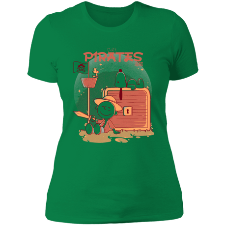 T-Shirts Kelly Green / S Cute Pirates Women's Premium T-Shirt