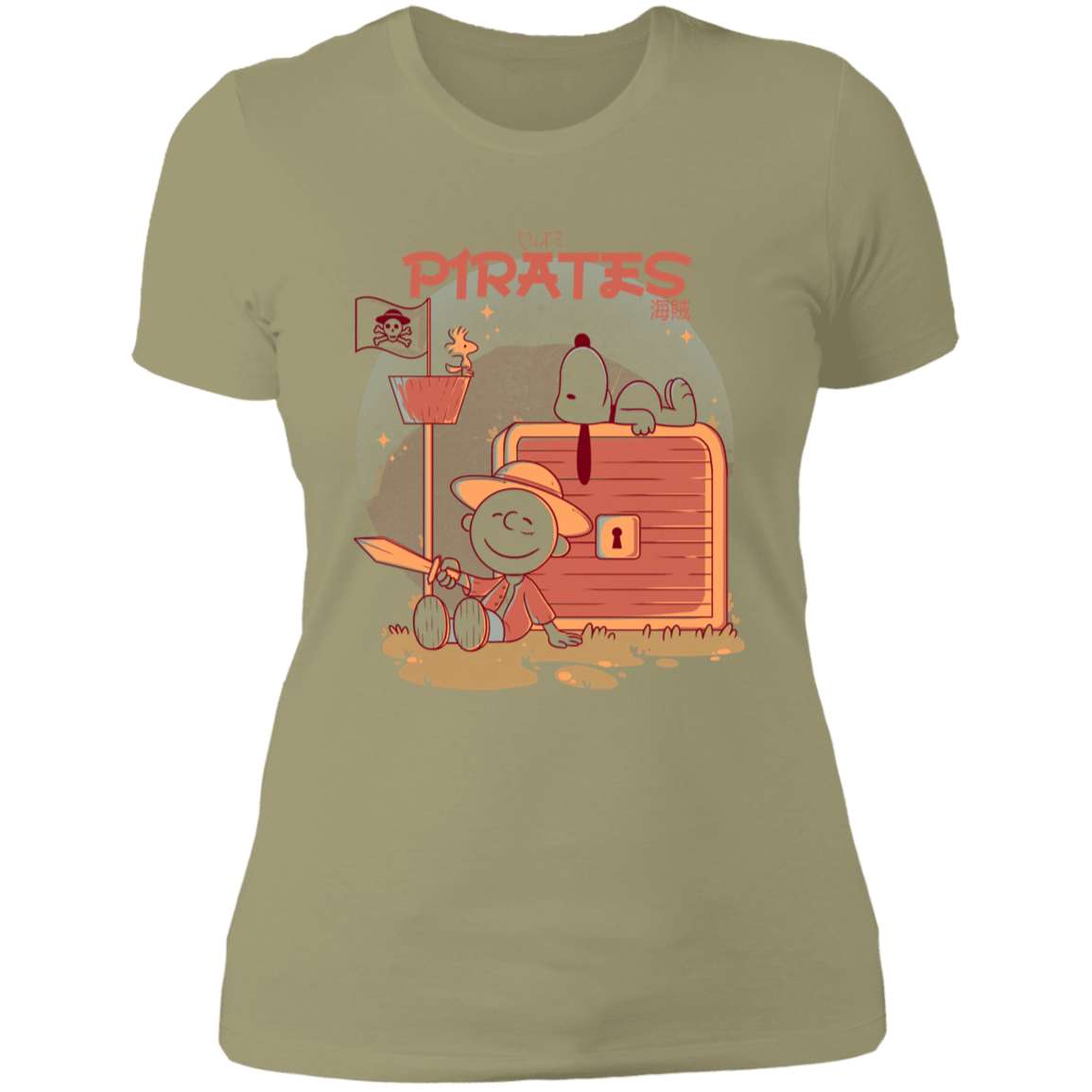 T-Shirts Light Olive / S Cute Pirates Women's Premium T-Shirt