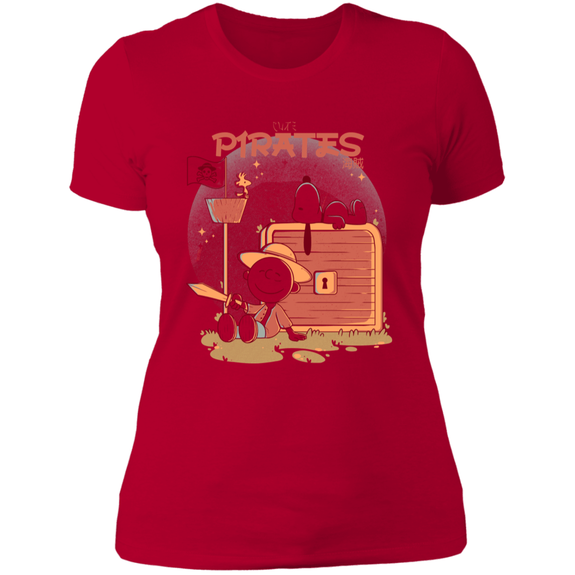 T-Shirts Red / S Cute Pirates Women's Premium T-Shirt