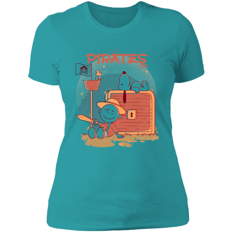 T-Shirts Tahiti Blue / S Cute Pirates Women's Premium T-Shirt