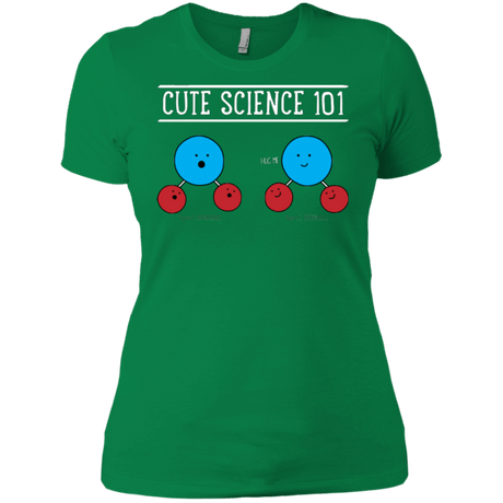 T-Shirts Kelly Green / X-Small Cute Science - Hydrophobic & Hydrophillic Women's Premium T-Shirt