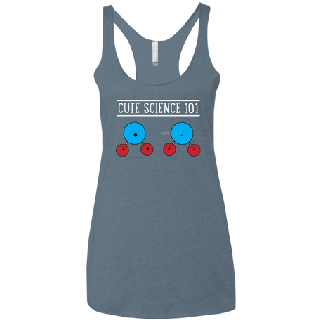 T-Shirts Indigo / X-Small Cute Science - Hydrophobic & Hydrophillic Women's Triblend Racerback Tank