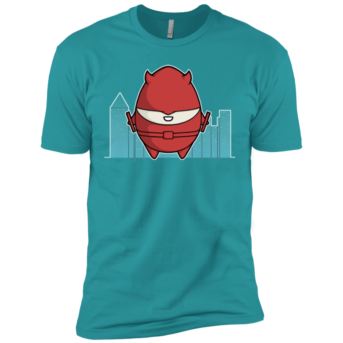 T-Shirts Tahiti Blue / X-Small Dare Devilled Egg Men's Premium T-Shirt