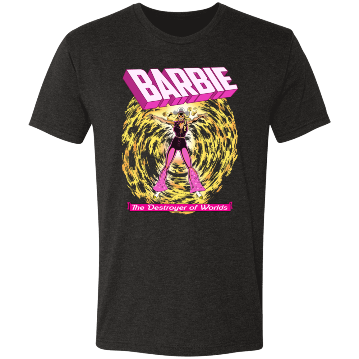 T-Shirts Vintage Black / S Dark Barbie Men's Triblend T-Shirt