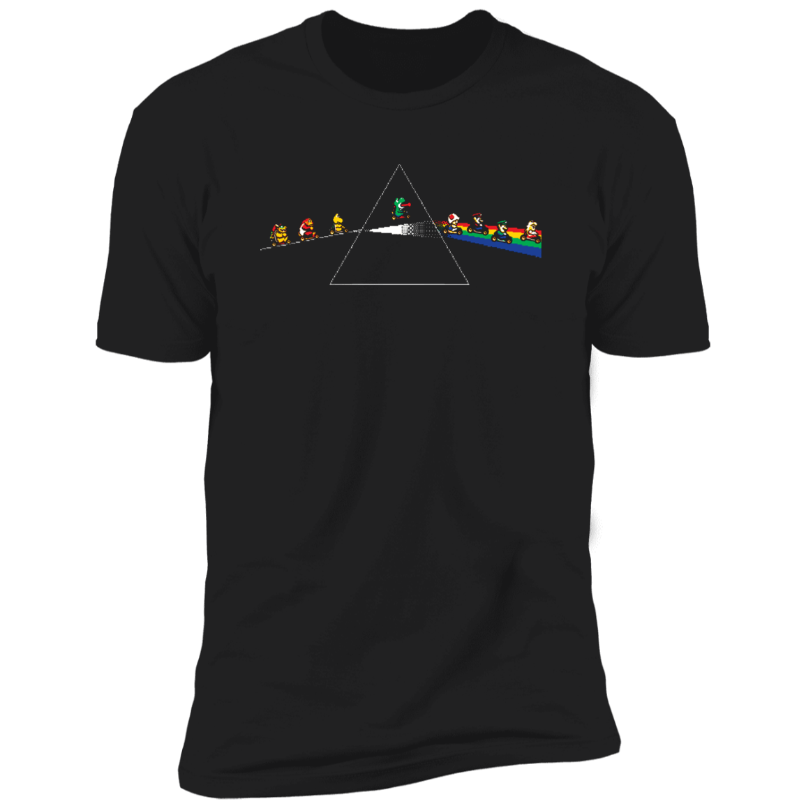 T-Shirts Black / X-Small Dark Side Of The Rainbow Road Men's Premium T-Shirt