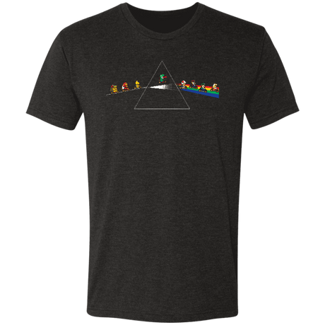 T-Shirts Vintage Black / S Dark Side Of The Rainbow Road Men's Triblend T-Shirt