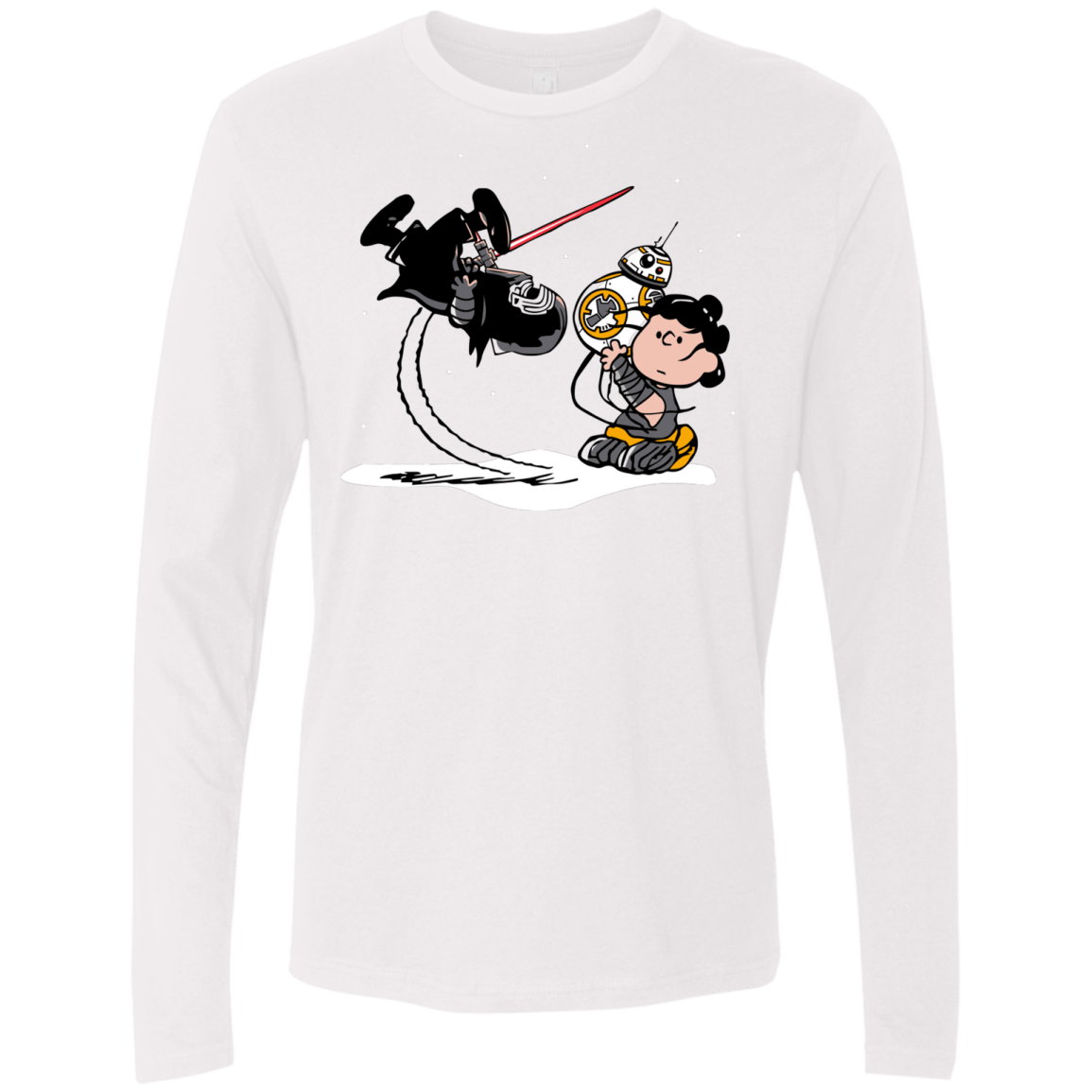 T-Shirts White / Small Darkness Falls Men's Premium Long Sleeve