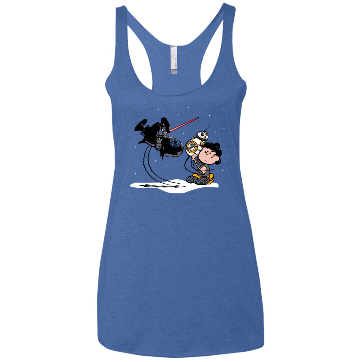 T-Shirts Vintage Royal / X-Small Darkness Falls Women's Triblend Racerback Tank