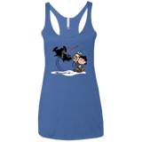 T-Shirts Vintage Royal / X-Small Darkness Falls Women's Triblend Racerback Tank