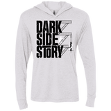 T-Shirts Heather White / X-Small DARKSIDE STORY Triblend Long Sleeve Hoodie Tee