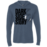 T-Shirts Indigo / X-Small DARKSIDE STORY Triblend Long Sleeve Hoodie Tee