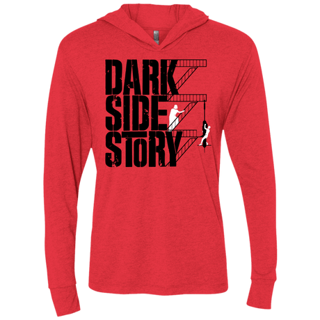 T-Shirts Vintage Red / X-Small DARKSIDE STORY Triblend Long Sleeve Hoodie Tee