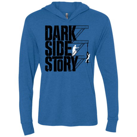 T-Shirts Vintage Royal / X-Small DARKSIDE STORY Triblend Long Sleeve Hoodie Tee