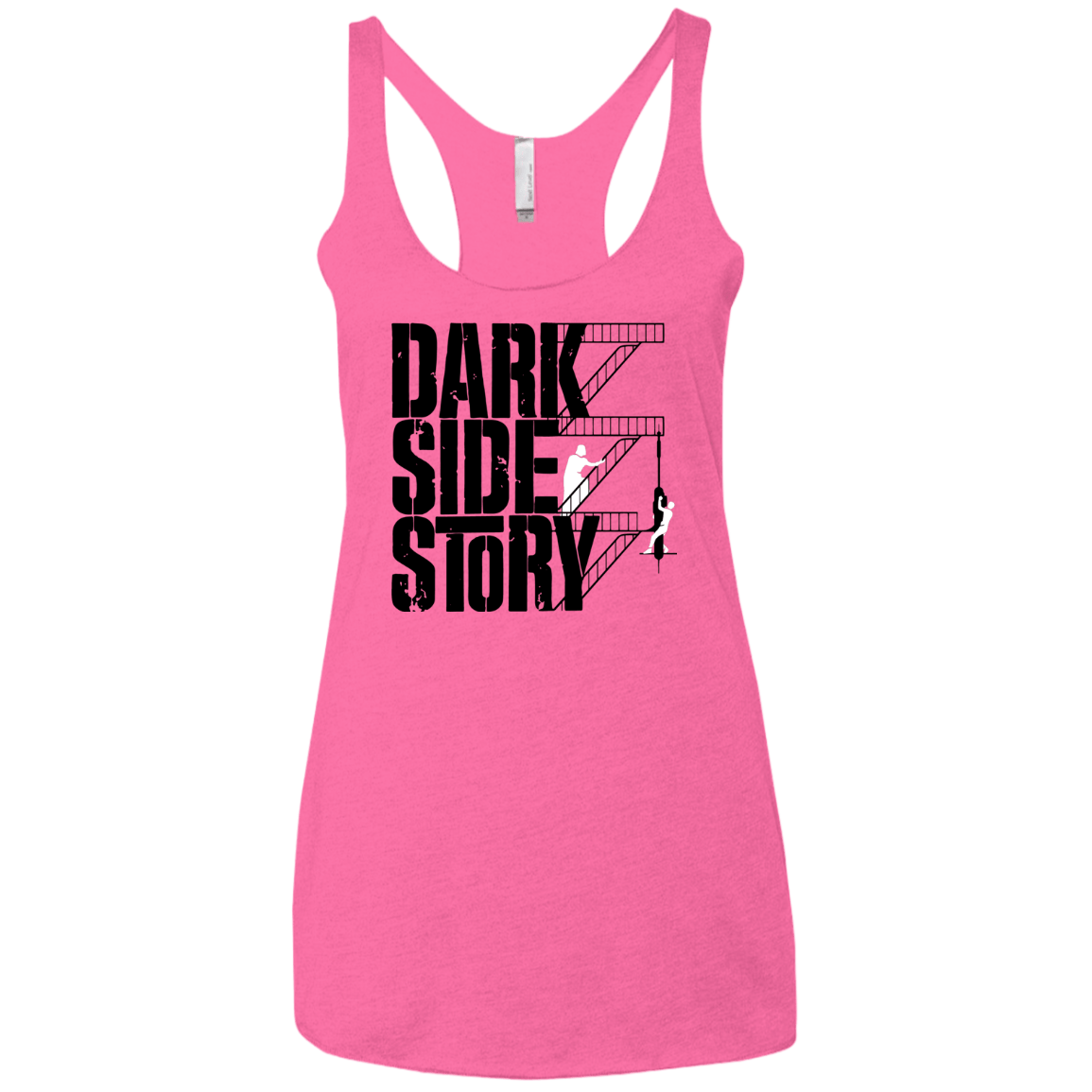 T-Shirts Vintage Pink / X-Small DARKSIDE STORY Women's Triblend Racerback Tank
