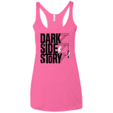 T-Shirts Vintage Pink / X-Small DARKSIDE STORY Women's Triblend Racerback Tank