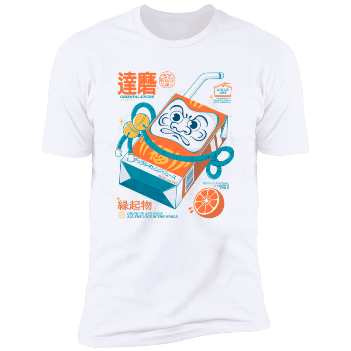 T-Shirts White / S Daruma Fresh Men's Premium T-Shirt