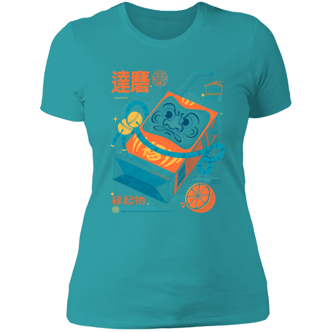 T-Shirts Tahiti Blue / S Daruma Fresh Women's Premium T-Shirt