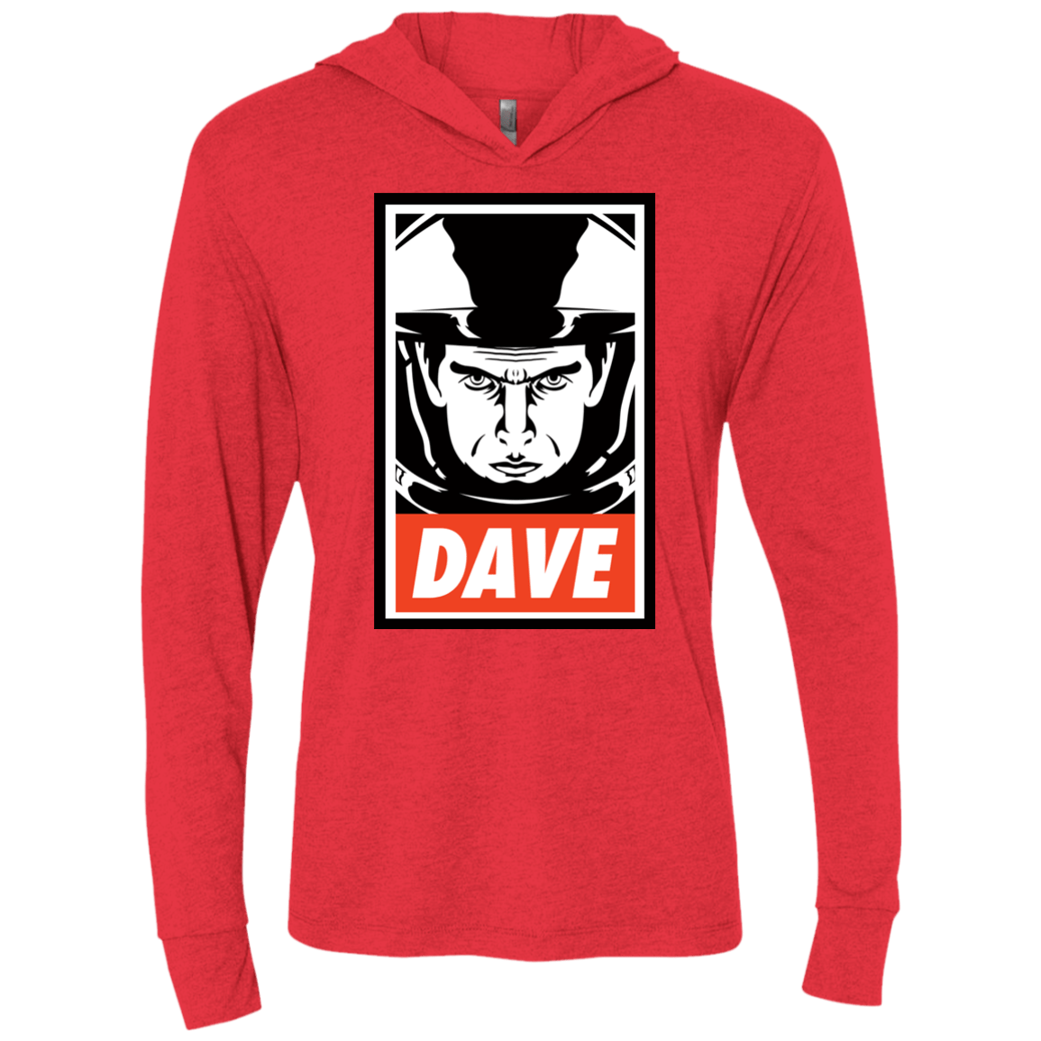 T-Shirts Vintage Red / X-Small Dave Triblend Long Sleeve Hoodie Tee