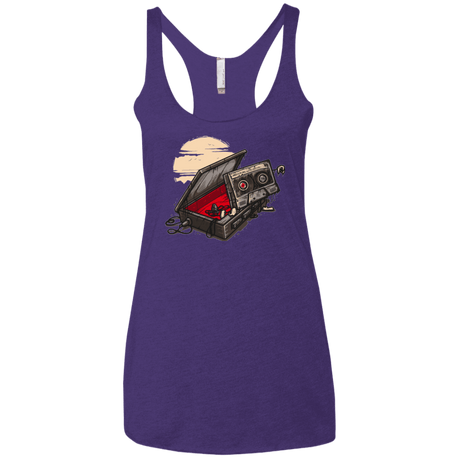 T-Shirts Purple / X-Small Dead Man Walkman Women's Triblend Racerback Tank