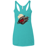 T-Shirts Tahiti Blue / X-Small Dead Man Walkman Women's Triblend Racerback Tank
