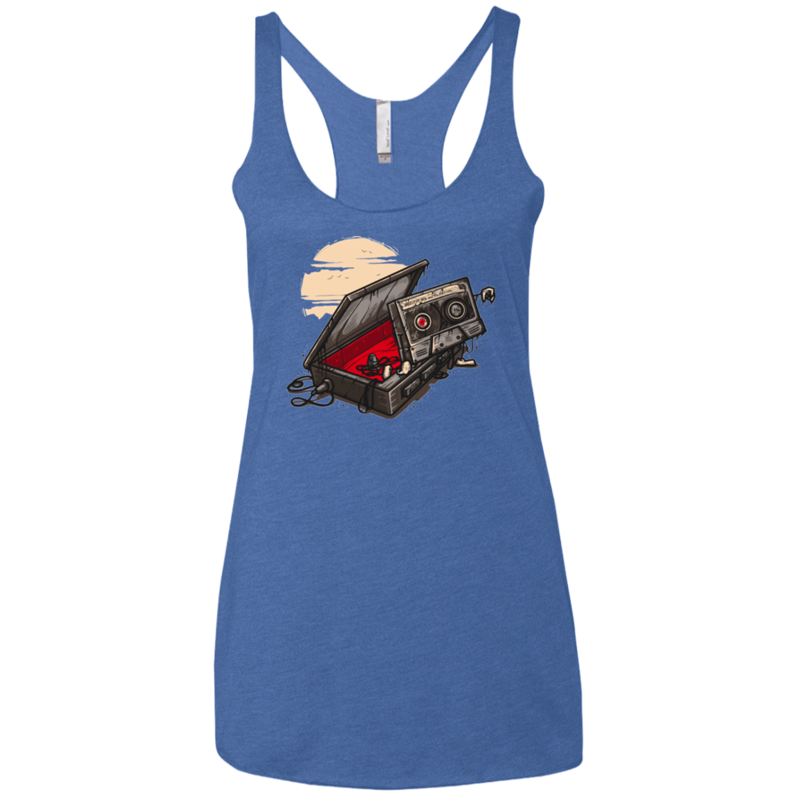 T-Shirts Vintage Royal / X-Small Dead Man Walkman Women's Triblend Racerback Tank