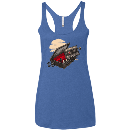T-Shirts Vintage Royal / X-Small Dead Man Walkman Women's Triblend Racerback Tank