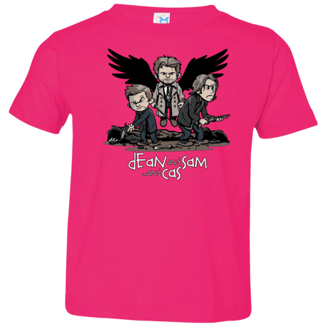 T-Shirts Hot Pink / 2T Dean Sam Cas Toddler Premium T-Shirt