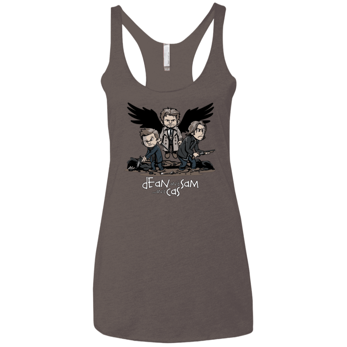 T-Shirts Macchiato / X-Small Dean Sam Cas Women's Triblend Racerback Tank