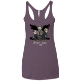 T-Shirts Vintage Purple / X-Small Dean Sam Cas Women's Triblend Racerback Tank
