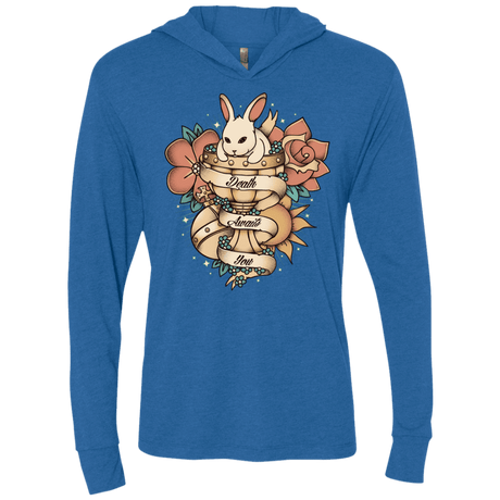 T-Shirts Vintage Royal / X-Small Death Awaits You Triblend Long Sleeve Hoodie Tee