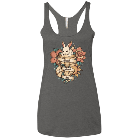 T-Shirts Premium Heather / X-Small Death Awaits You Women's Triblend Racerback Tank