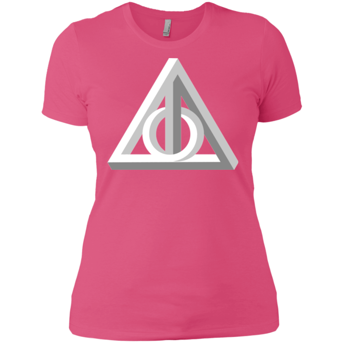 T-Shirts Hot Pink / X-Small Deathly Impossible Hallows Women's Premium T-Shirt