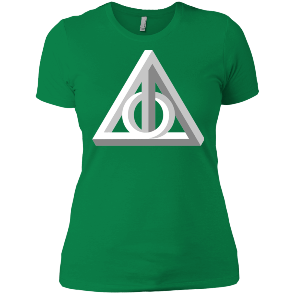 T-Shirts Kelly Green / X-Small Deathly Impossible Hallows Women's Premium T-Shirt
