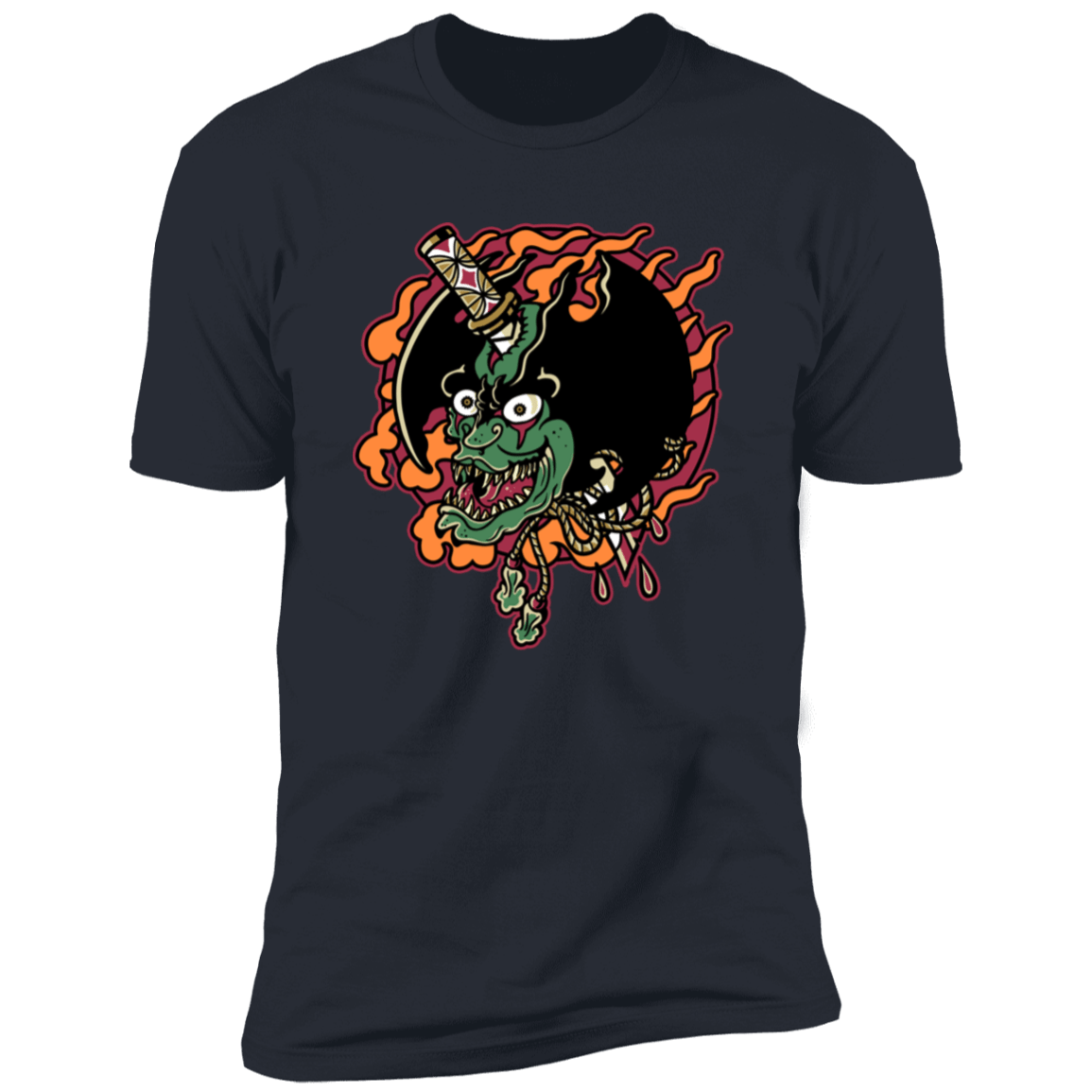 T-Shirts Indigo / S Debiruman Tatu Men's Premium T-Shirt