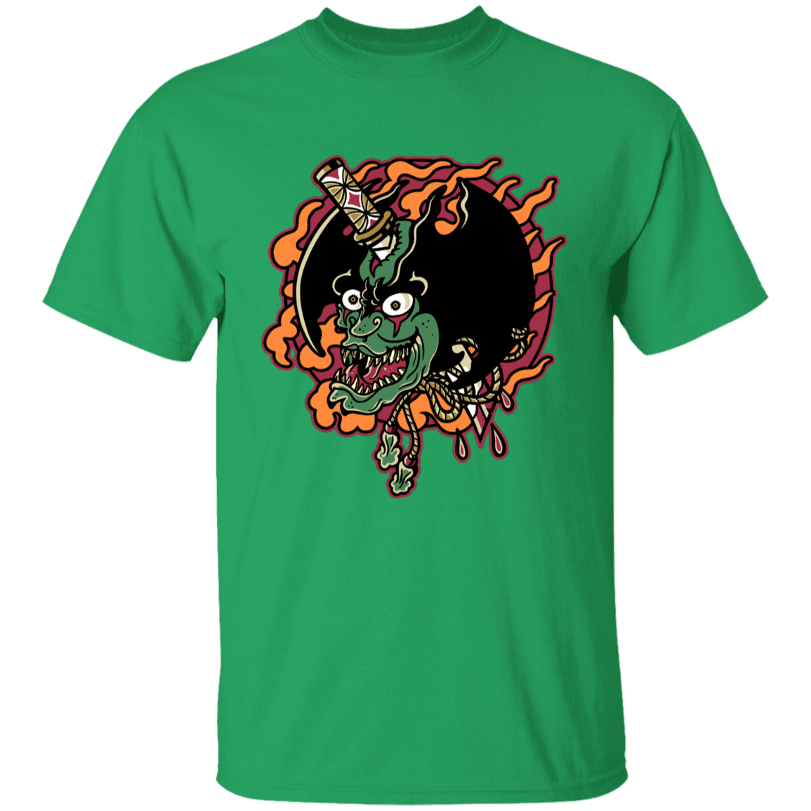 T-Shirts Irish Green / YXS Debiruman Tatu Youth T-Shirt