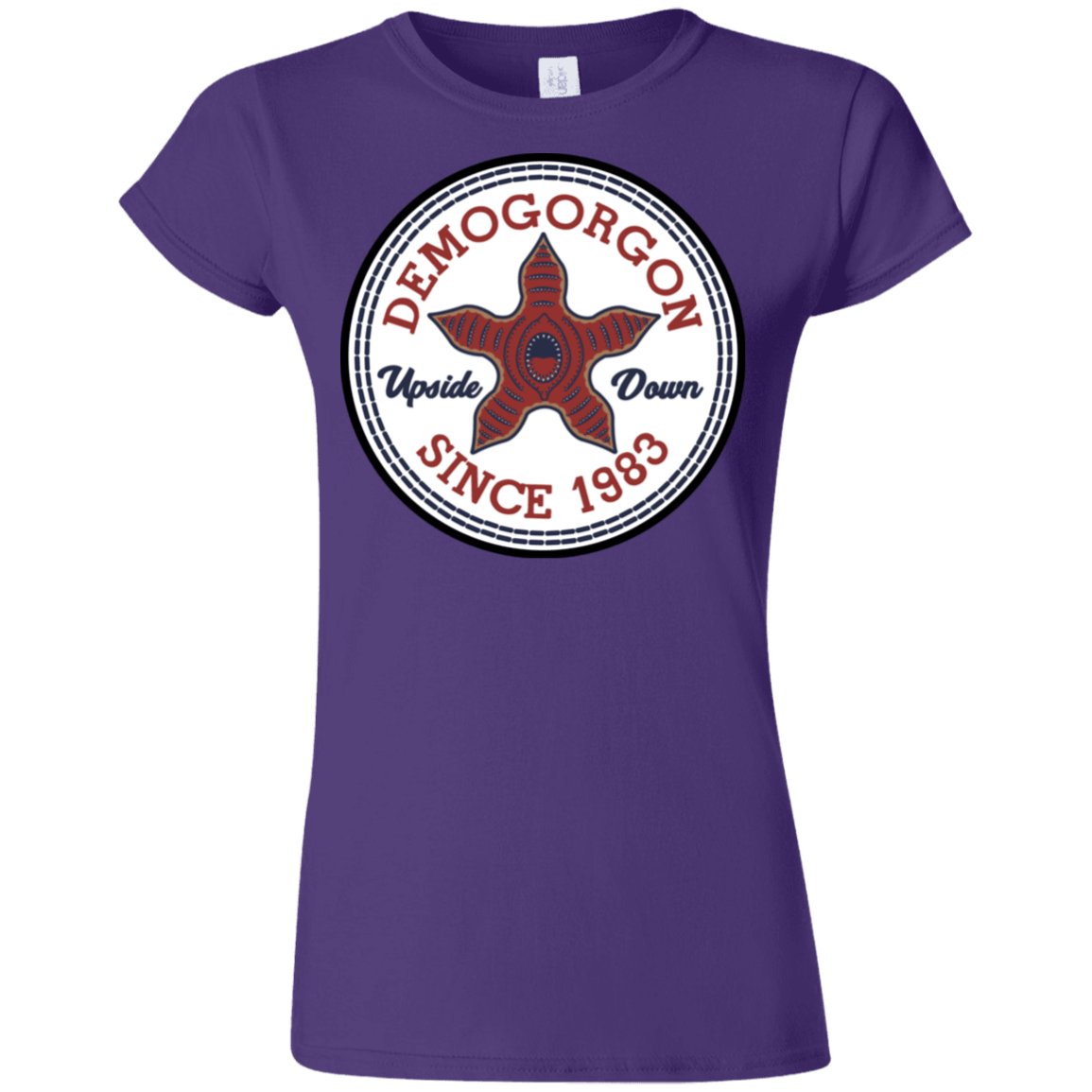T-Shirts Purple / S Demogorgon Junior Slimmer-Fit T-Shirt