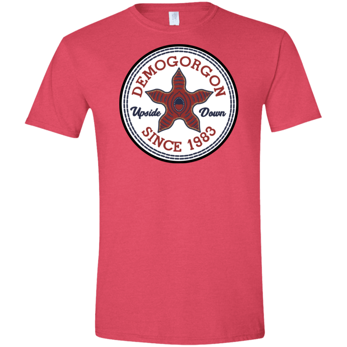 T-Shirts Heather Red / S Demogorgon Men's Semi-Fitted Softstyle