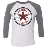 T-Shirts Heather White/Premium Heather / X-Small Demogorgon Men's Triblend 3/4 Sleeve