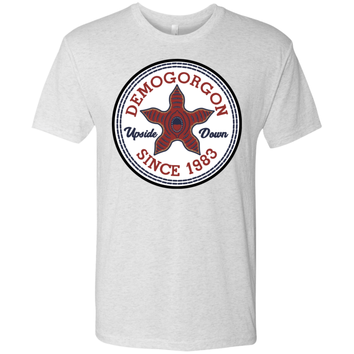 T-Shirts Heather White / S Demogorgon Men's Triblend T-Shirt