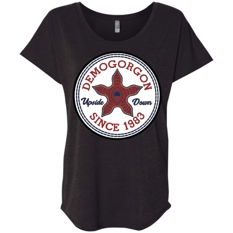 T-Shirts Vintage Black / X-Small Demogorgon Triblend Dolman Sleeve