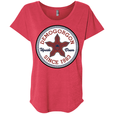T-Shirts Vintage Red / X-Small Demogorgon Triblend Dolman Sleeve
