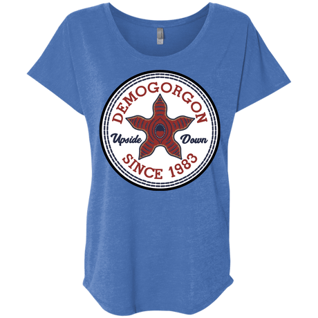 T-Shirts Vintage Royal / X-Small Demogorgon Triblend Dolman Sleeve