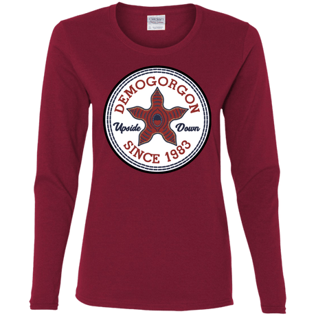 T-Shirts Cardinal / S Demogorgon Women's Long Sleeve T-Shirt