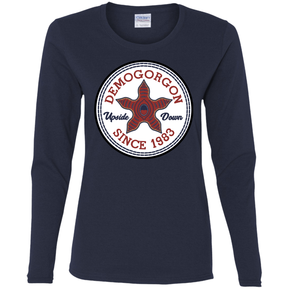 T-Shirts Navy / S Demogorgon Women's Long Sleeve T-Shirt