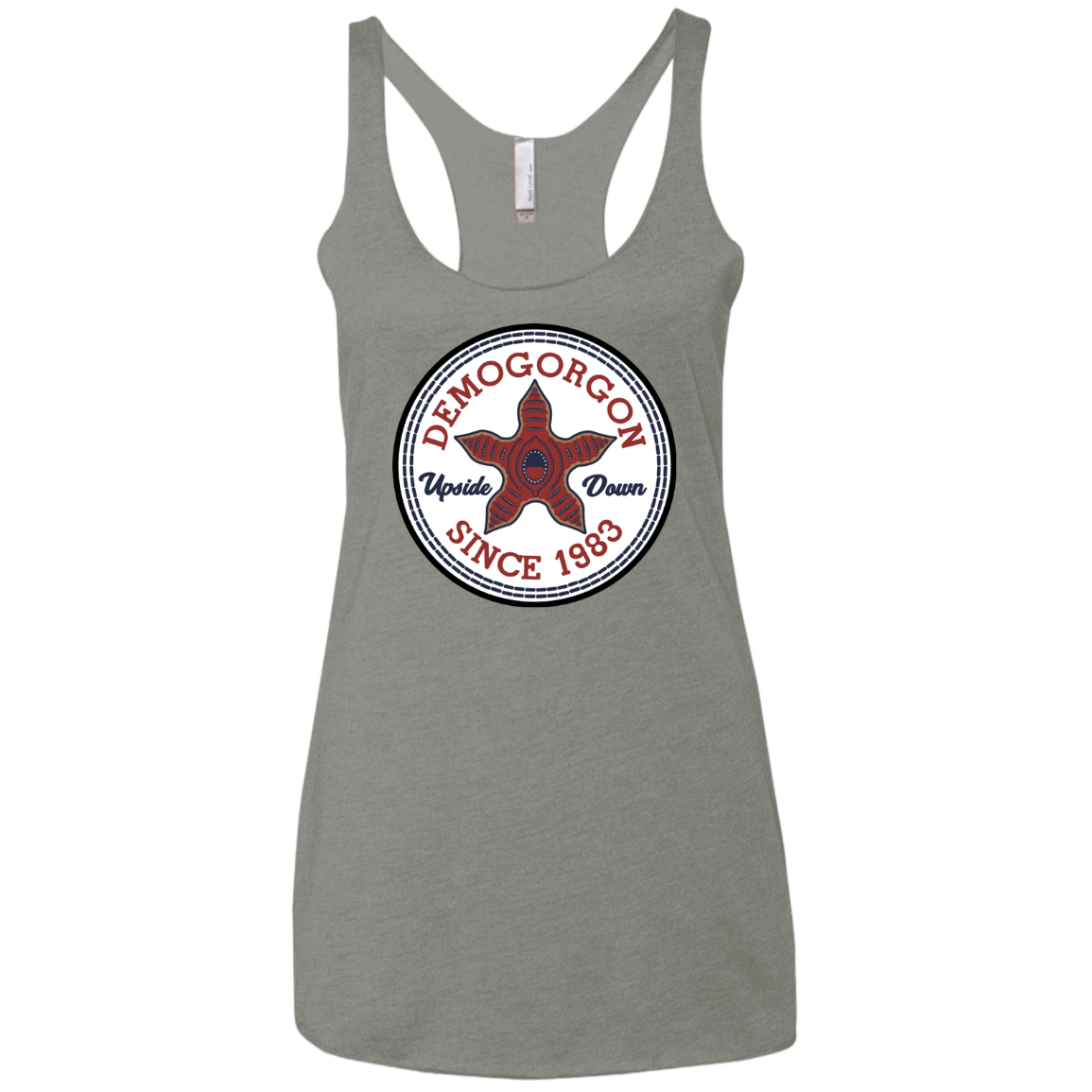 T-Shirts Venetian Grey / X-Small Demogorgon Women's Triblend Racerback Tank